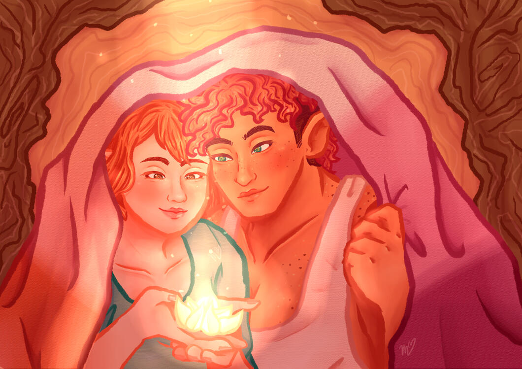 My fairy OC Blair, and my friend's OC. My fairy OC Blair, and my friend's OC.